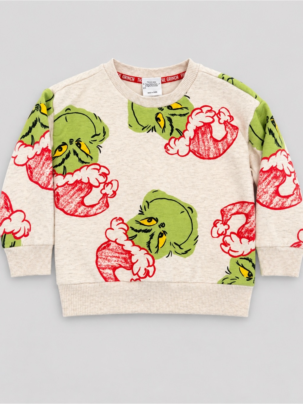 The Grinch Toddler 2T Christmas All Over Print Sweatshirt